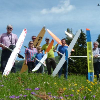 Hangflug in den Alpen 2018